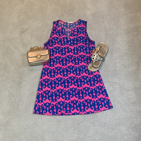 Pink and blue dress - Picture 4 of 4